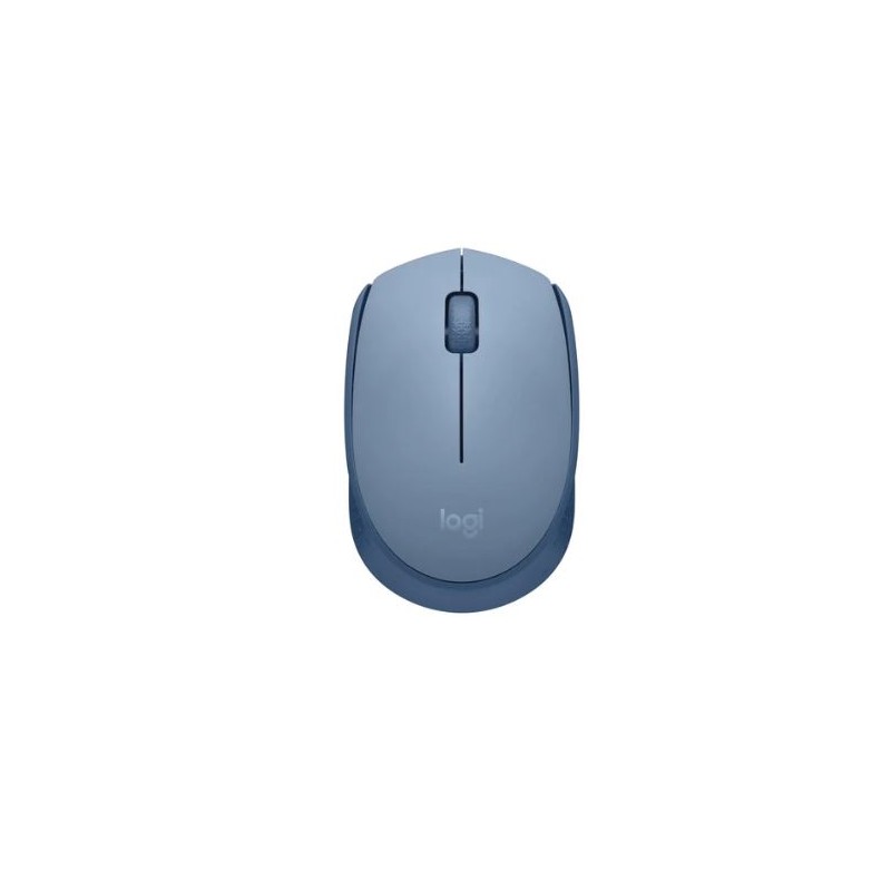 Logitech M171 Wireless Ambidextrous Optical Mouse-Blue/Grey
