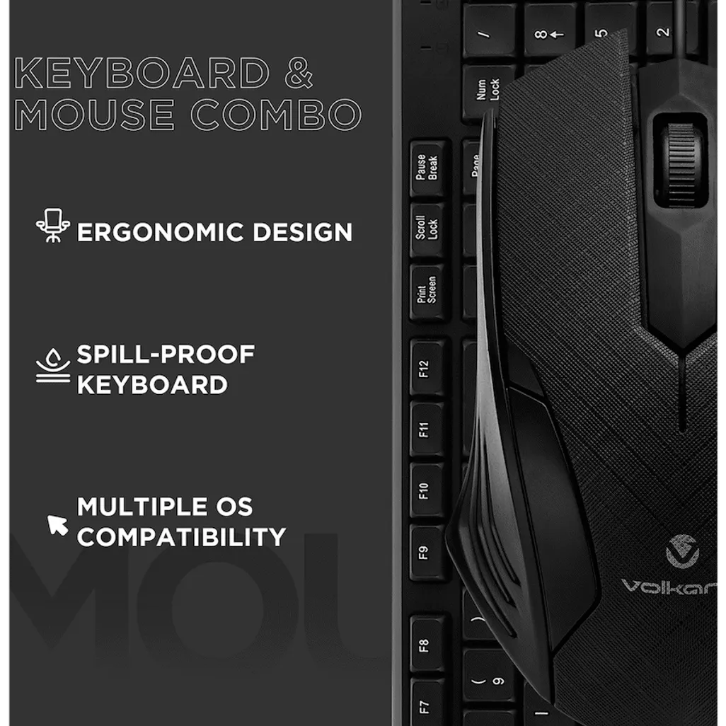 Volkano Krypton Wired Keyboard and Mouse Combo - Image 2